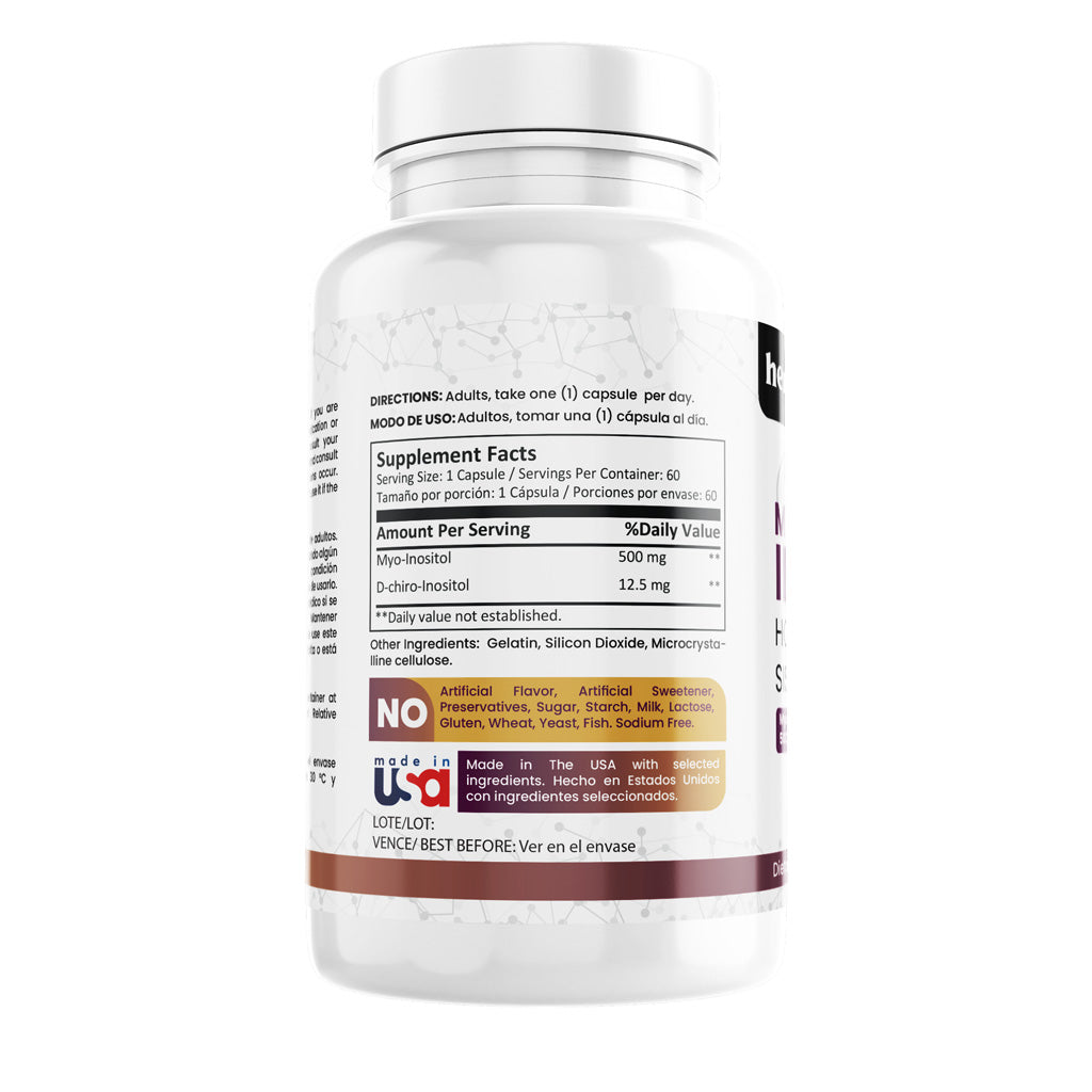 Myo 500Mg & D-Chiro Inositol 12.5 Mg x 60 Cápsulas